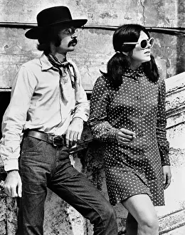 Casual Prints: Two members of Rome's hippie population catch some sun at t he Spanish Steps