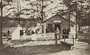 Informal Prints: Members of the US Sanitary Commission at convalescent camp near Alexandria, Virginia