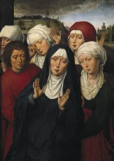 Saint 100 Prints: MEMLING, Hans (1433-1494). The Weeping of the Holy Women