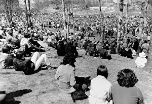 Students Prints: Memorial Services at Kent State University