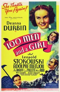 Deanna Prints: ONE HUNDRED MEN AND A GIRL, Deanna Durbin, Alice Brady, Mischa Auer, Adolphe Menjou, 1937