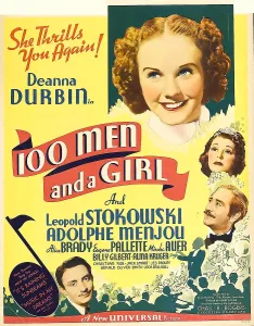 Deanna Prints: ONE HUNDRED MEN AND A GIRL, top: Deanna Durbin