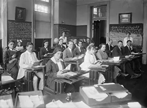 Ethnic Prints: Men and Women in an Americanization class in the Washington