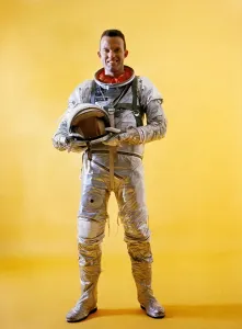 Silver Prints: Mercury astronaut Gordon Cooper wearing a spacesuit