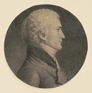 Depression Prints: Meriwether Lewis, in 1807 profile portrait by Charles Balthazar Saint-Mmin
