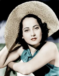 Straw Hat Prints: Merle Oberon, ca. 1935
