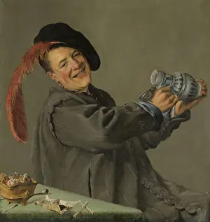 Alcohol Prints: The Merry Drinker, by Judith Leyster, 1629, Dutch painting, oil on canvas