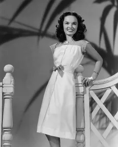 Gingham Prints: THE MERRY MONAHANS, Ann Blyth, in a checkered three-piece ensemble by Vera West, 1944