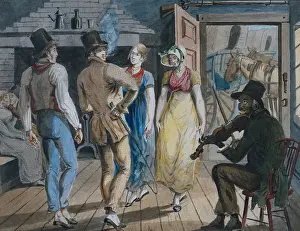 Suits Prints: Merrymaking at a Wayside Inn, by John Lewis Krimmel