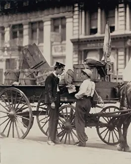 Wheel Prints: Messenger boys on a hurry call in Union Square