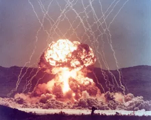 Atom Bombs Prints: The MET shot detonated on a 400-foot tower with a yield of 22 kilotons