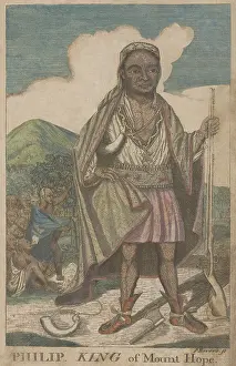 Massachusetts Prints: Metacom, son of the sachem Massasoit