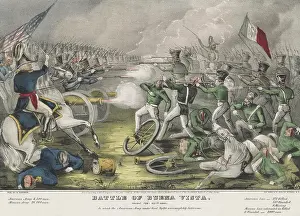 Armies Prints: Mexican American War. Battle of Buena Vista