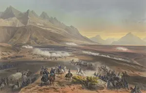 Armies Prints: Mexican American War. The Battle of Buena Vista