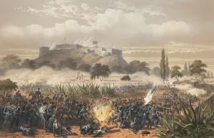 Armies Prints: Mexican American War. Battle of Chapultepec