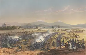 Armies Prints: Mexican American War. Battle of Molino del Rey