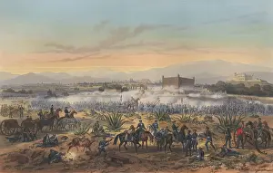 Armies Prints: Mexican American War. Battle of Molino del Rey