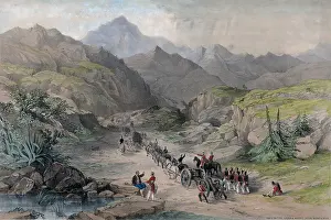 Mexico Prints: Mexican American War. Battle of Monterey, Feb. 21-23, 1847. US Army commanded by Gen