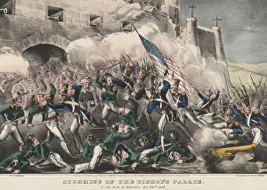 Mexico Prints: Mexican American War. Battle of Monterey