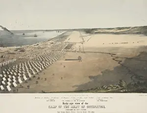 Coast Prints: Mexican American War. Camp of the US Army of occupation near Corpus Christi