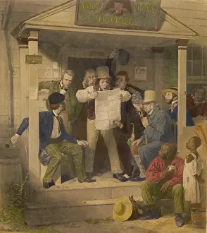 Mexico Prints: MEXICAN NEWS, by Richard Caton Woodville