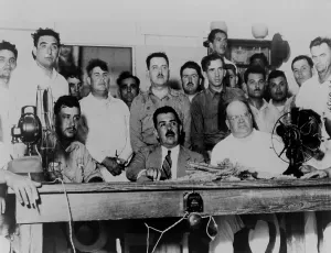 Cardenas Prints: Mexican President Lazaro Cardenas meeting with oil labor leaders