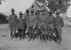 Bandits Prints: Mexican Punitive Expedition near field headquarters near Casas Grandes