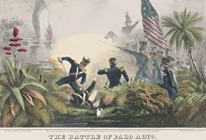 Mexico Prints: Mexican War, Battle of Palo Alto, May 8, 1846