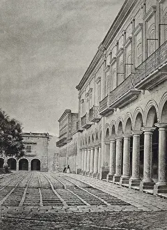 Litography Prints: Mexico. Morelia. Matamoros Portal