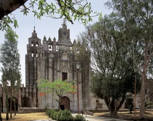 United Mexican States Prints: MEXICO. MORELOS. Popocatpetl. Benedictine Convent of Atlalahuacn (1570-1600)