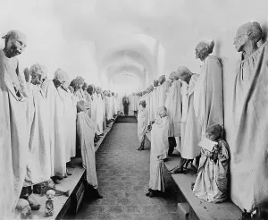 Mummy Prints: Mexico, mummies in the basement of a church, Mexico City, circa 1908-1919