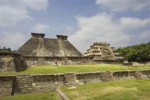 El Tajin Prints: MEXICO. VERACRUZ. El Tajn. Estructure 5 and the Nichos Pyramid