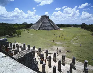United Mexican States Prints: MEXICO. YUCATAN. Chichen ItzA. El Castillo