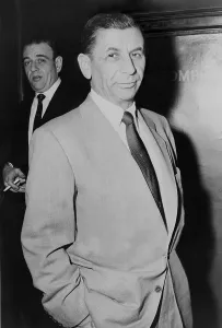 Mobster Prints: Meyer Lansky (1902-1983), underworld financier who built gambling casinos in Cuba and Las Vegas in 1958