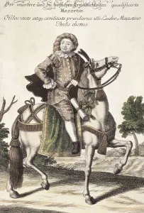 Theatre Prints: Mezzetino, character of the Commedia dell'Arte