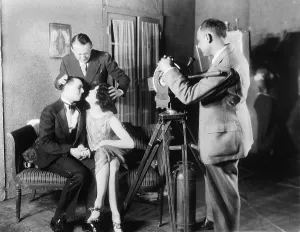 Filming Prints: MGM director Edmund Goulding (back left)