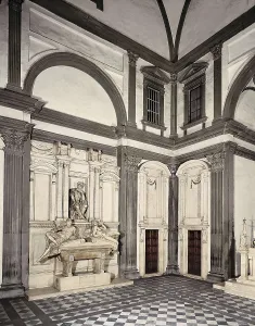 Florentina Prints: Michelangelo (1475-1564). Tomb of Lorenzo de Medici
