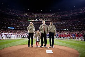 Ladies Prints: Michelle Obama and Dr. Jill Biden at Game 1 of the World Series in St