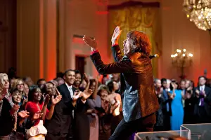Obama Prints: Mick Jagger performs I Can't Turn You Loose in the East Room of the White House