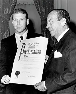 Wagner Prints: Mickey Mantle, and New York Mayor Robert F