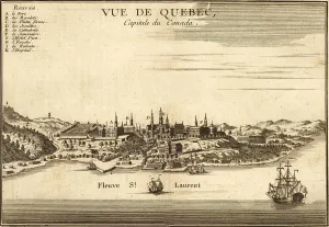 New World Prints: Mid 18th century view of Quebec