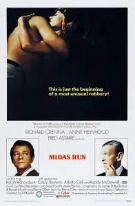 Astaire Prints: MIDAS RUN, US poster, bottom from left: Richard Crenna, Fred Astaire, 1969