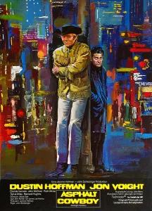 Fringed Jacket Prints: MIDNIGHT COWBOY, (aka ASPHALT COWBOY), from left: Jon Voight, Dustin Hoffman, 1969
