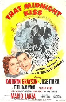 Audience Prints: THAT MIDNIGHT KISS, US poster, Kathryn Grayson, Mario Lanza, 1949