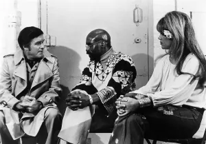 Interview Prints: Mike Douglas and Dyan Cannon interview Rubin Hurricane Carter at the State Prison in Trenton