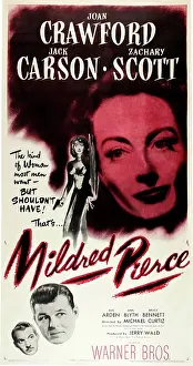 Carson Prints: MILDRED PIERCE, U.S. poser art, Zachary Scott, Jack Carson, Joan Crawford, 1945