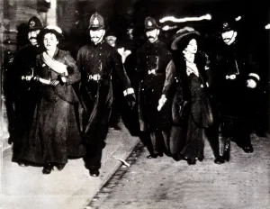 Suffrage Prints: Militant suffergettes are arrested in London