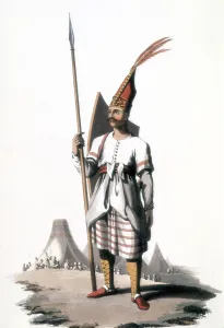 Plumage Prints: Military dress of a Turkish official of cavalry