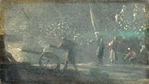 Agitation Prints: Military Scene, by Unknown French artist, ca