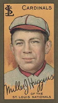 National League Prints: Miller Huggins, 1911 baseball card as second baseman with the St